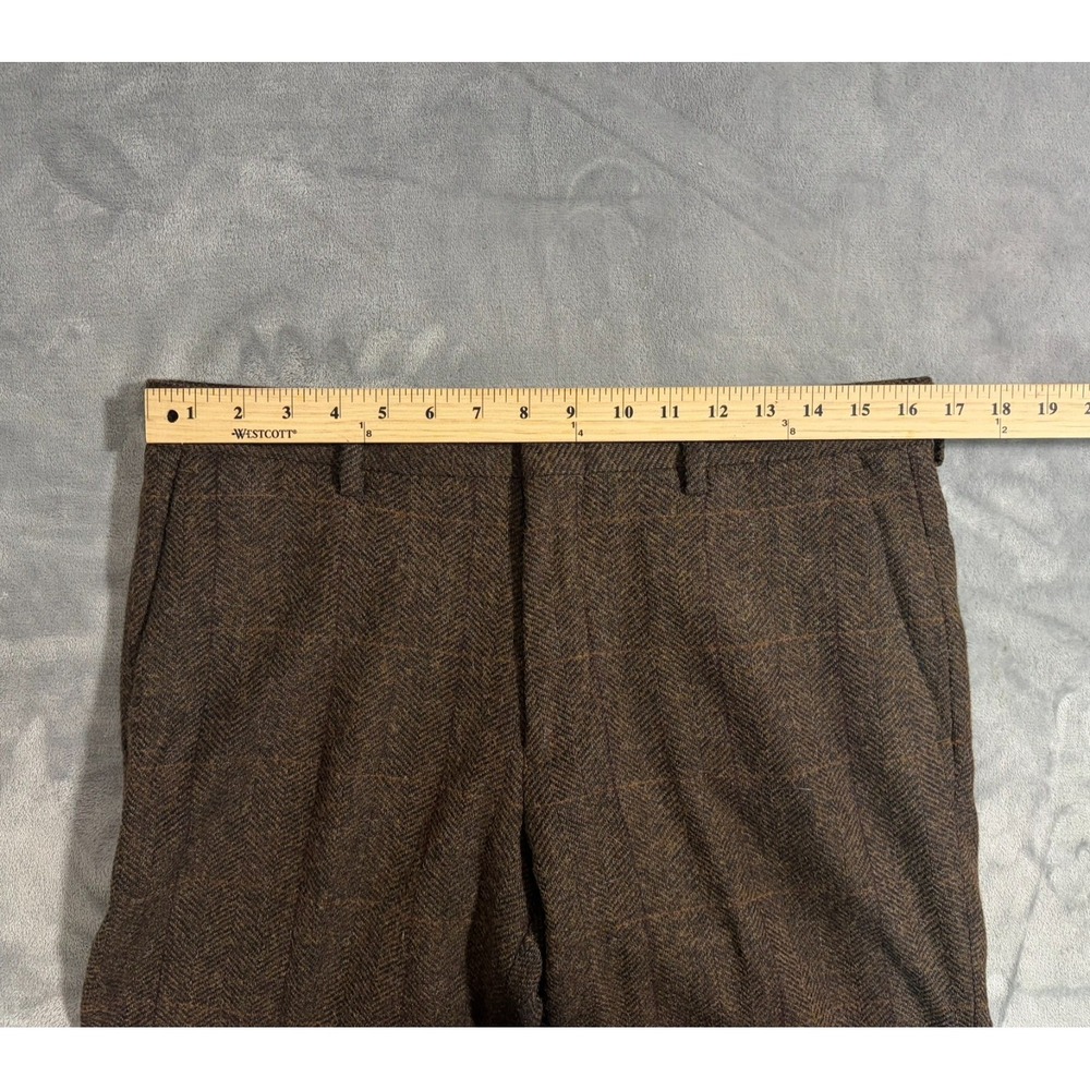 J Crew Ludlow Moon 2 Piece Suit Mens 38S Brown Tweed Blazer Coat Pants Plaid - Picture 14 of 16
